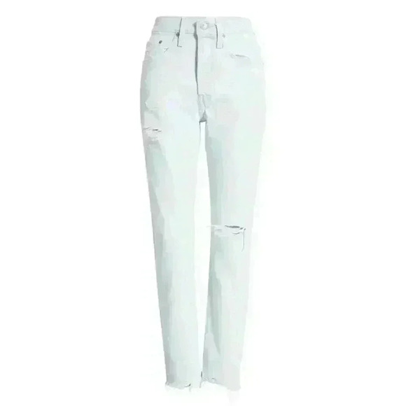 NWT Levi's 501 Light Wash High Rise Distressed Skinny Jeans - Picture 6 of 16